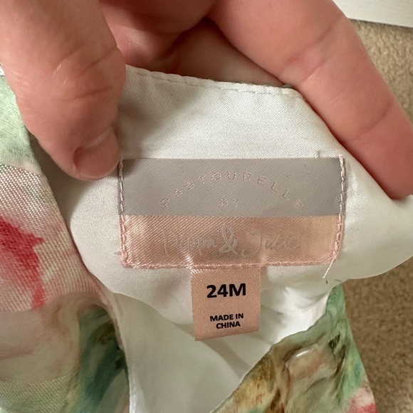 Pastourelle baby girl’s Monet shadow stripe dress in size 24M - Picture 4 of 6